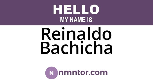 Reinaldo Bachicha