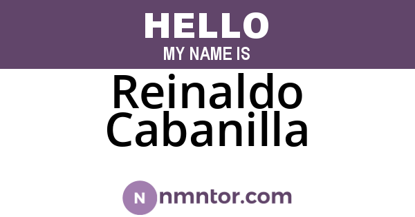 Reinaldo Cabanilla