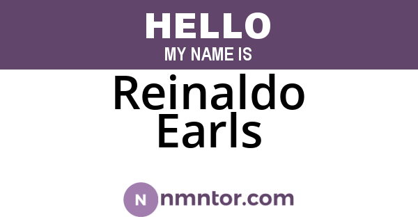 Reinaldo Earls