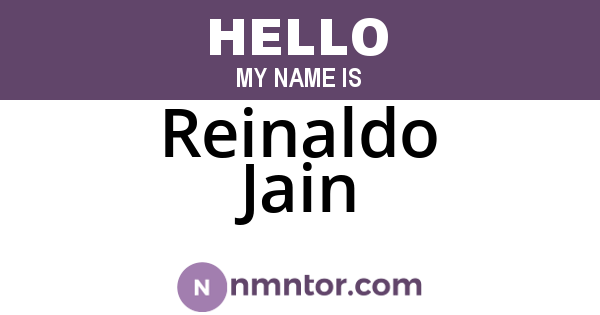 Reinaldo Jain
