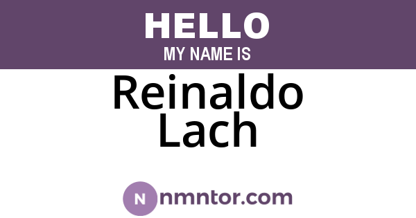 Reinaldo Lach