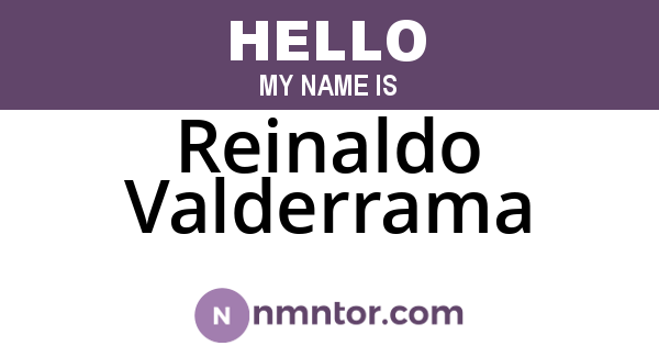 Reinaldo Valderrama