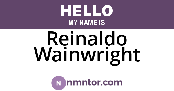 Reinaldo Wainwright