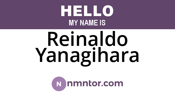 Reinaldo Yanagihara