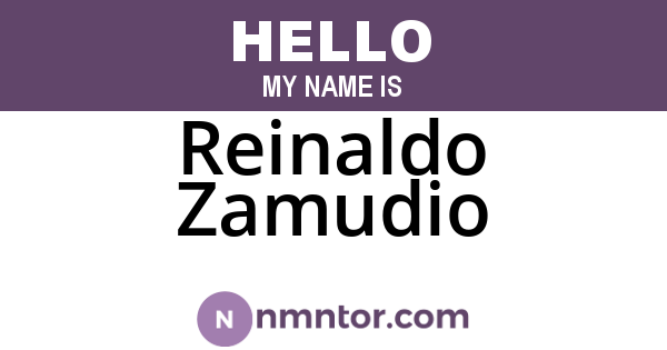 Reinaldo Zamudio