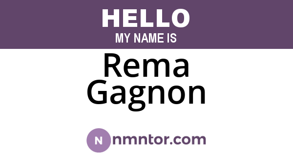Rema Gagnon