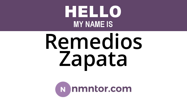 Remedios Zapata