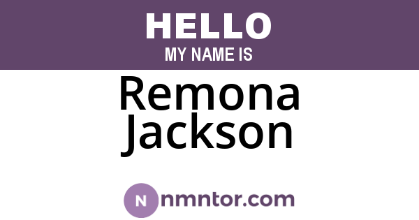Remona Jackson