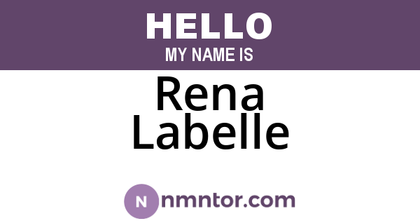 Rena Labelle