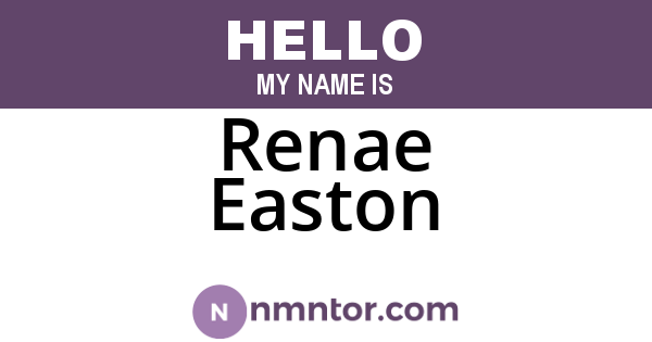 Renae Easton