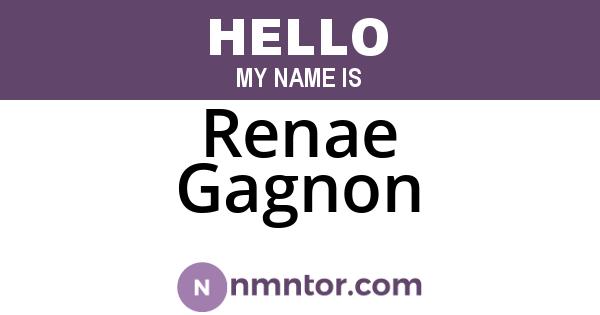 Renae Gagnon