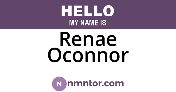 Renae Oconnor