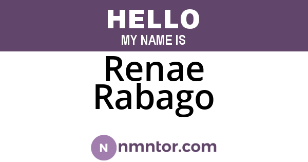 Renae Rabago