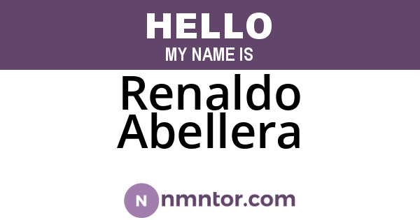 Renaldo Abellera