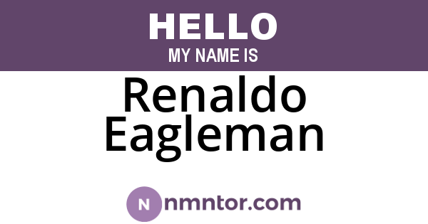 Renaldo Eagleman