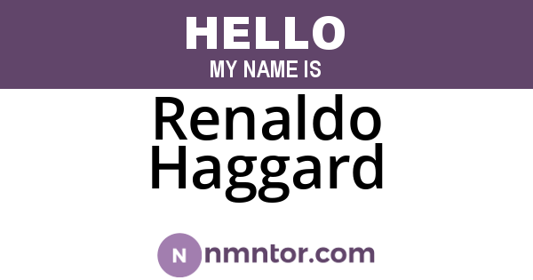 Renaldo Haggard