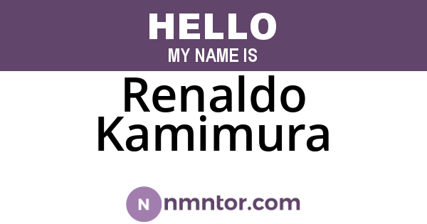 Renaldo Kamimura