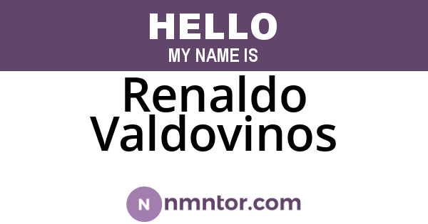 Renaldo Valdovinos