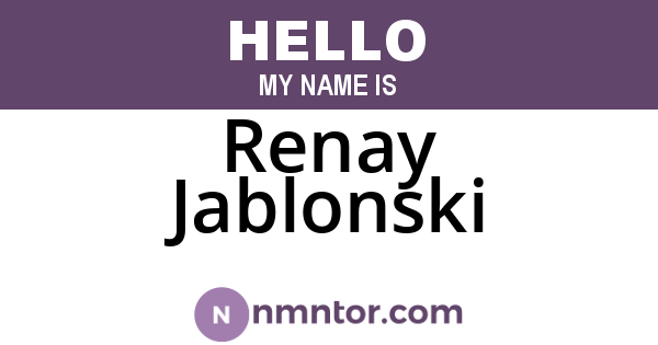 Renay Jablonski