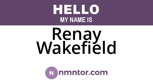 Renay Wakefield