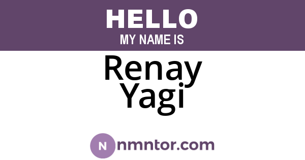 Renay Yagi