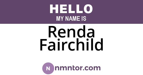 Renda Fairchild