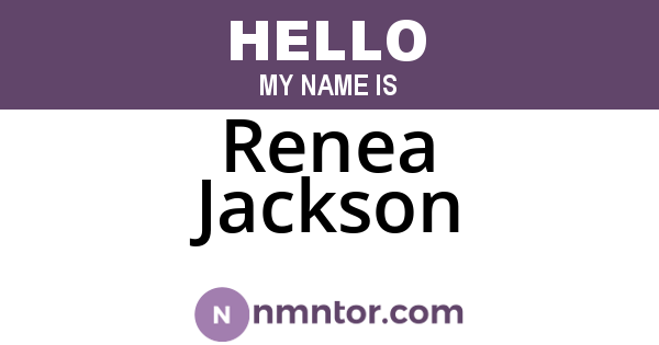 Renea Jackson