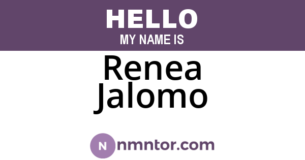 Renea Jalomo