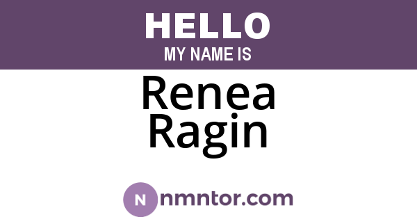 Renea Ragin
