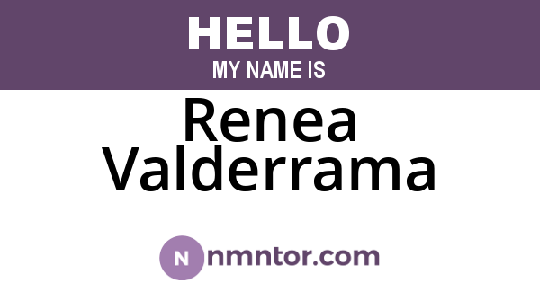 Renea Valderrama