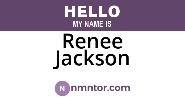 Renee Jackson