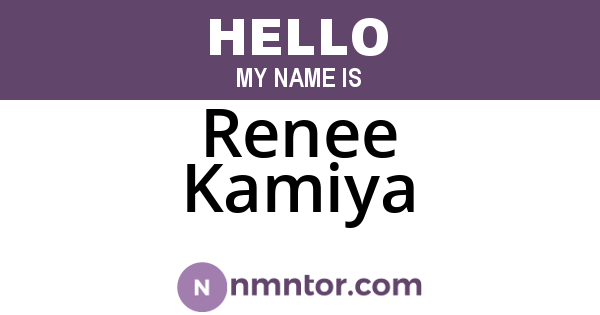 Renee Kamiya