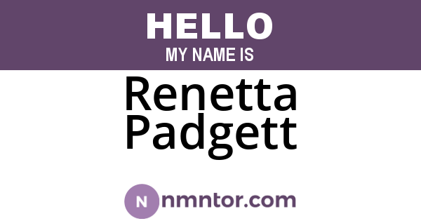 Renetta Padgett