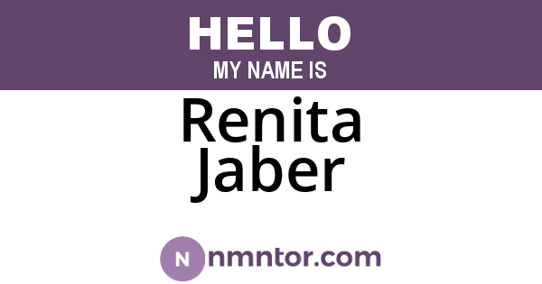 Renita Jaber