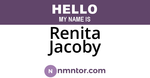 Renita Jacoby