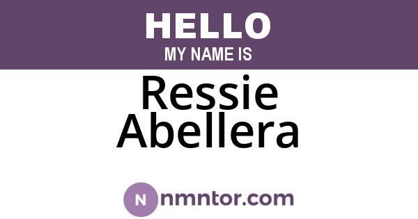 Ressie Abellera