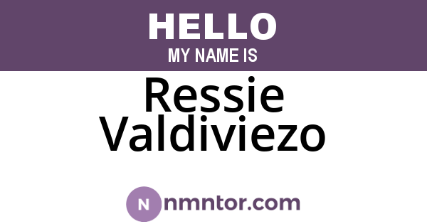 Ressie Valdiviezo