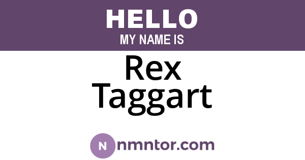 Rex Taggart