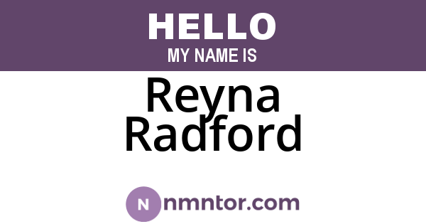 Reyna Radford