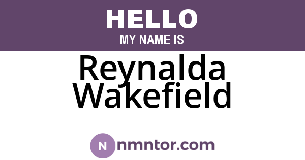Reynalda Wakefield