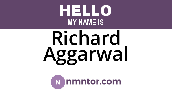 Richard Aggarwal