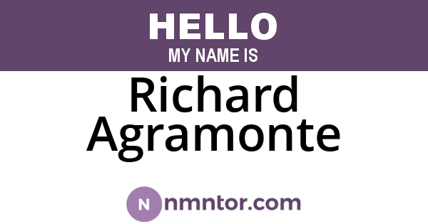 Richard Agramonte