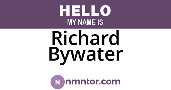 Richard Bywater