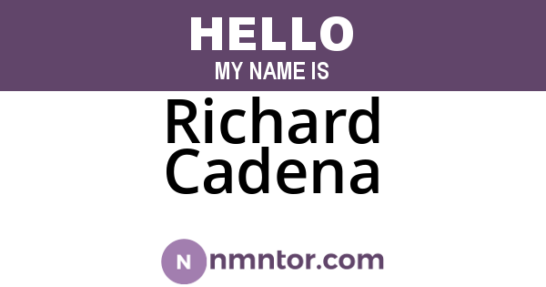 Richard Cadena