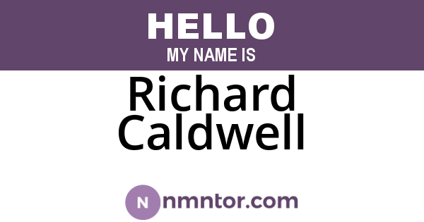 Richard Caldwell