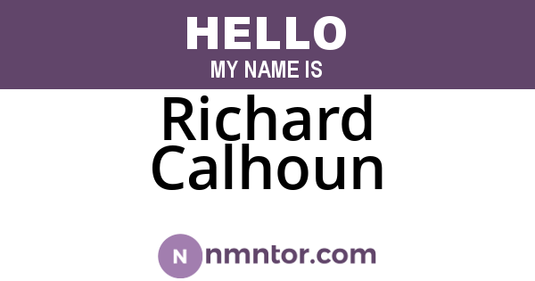 Richard Calhoun