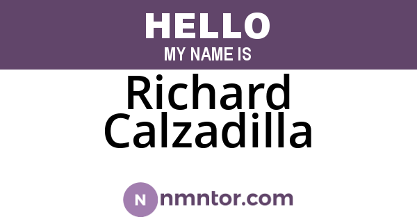 Richard Calzadilla
