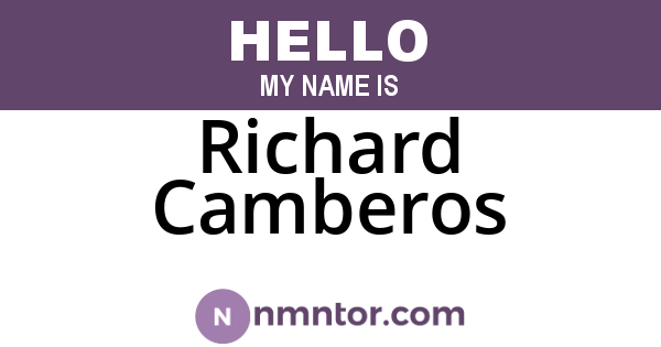 Richard Camberos