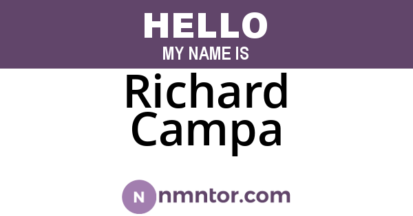 Richard Campa