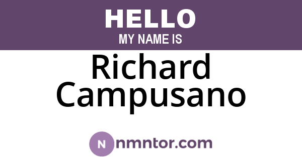 Richard Campusano